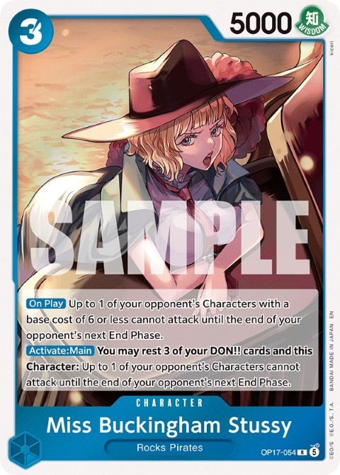 OP17-054 Miss Buckingham Stussy